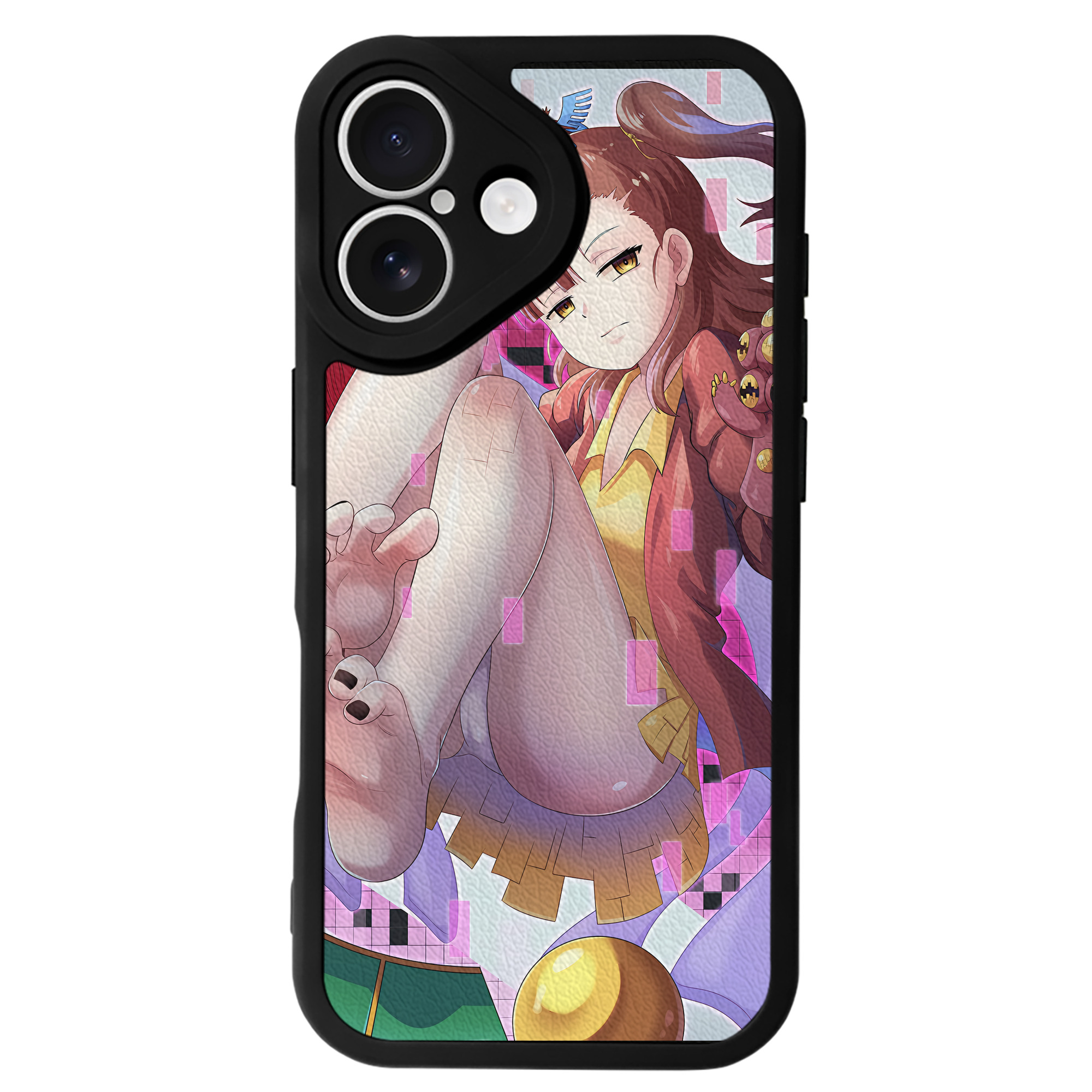 （画像用） Digimon デジタルモンスター/デジモン 【iPhone 16シリーズ対応】シリコンスマホケース（レザー調） 材質：シリコン